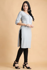 Filiate Women Solid Straight Kurta