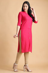 Filiate Women Straight Kurta with Front Slit