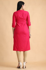 Filiate Women Straight Kurta with Front Slit