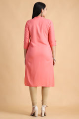 Filiate Women Straight Kurta with Front Slit