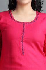 Filiate Women Solid Straight Kurta