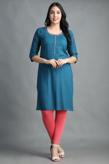 Filiate Women Solid Straight Kurta