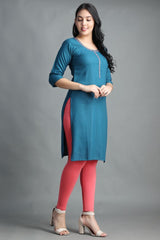 Filiate Women Solid Straight Kurta