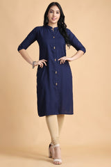 Filiate Women Straight Kurta with Front Slit