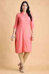 Filiate Women Straight Kurta with Front Slit