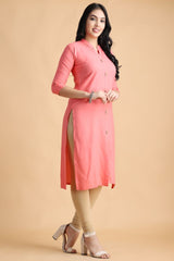Filiate Women Straight Kurta with Front Slit